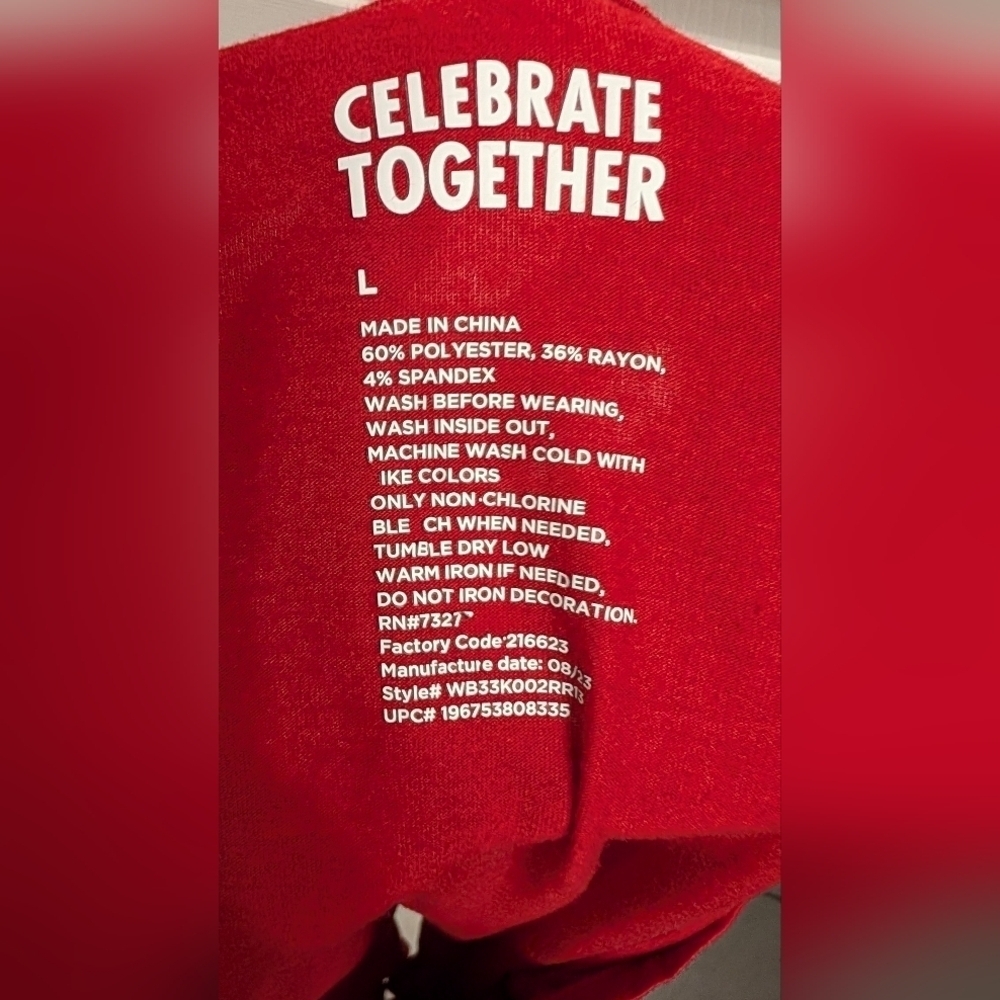 Celebrate Together Love Short Sleeve V-Neck Tee Size Lg (EUC) - Picture 6 of 13